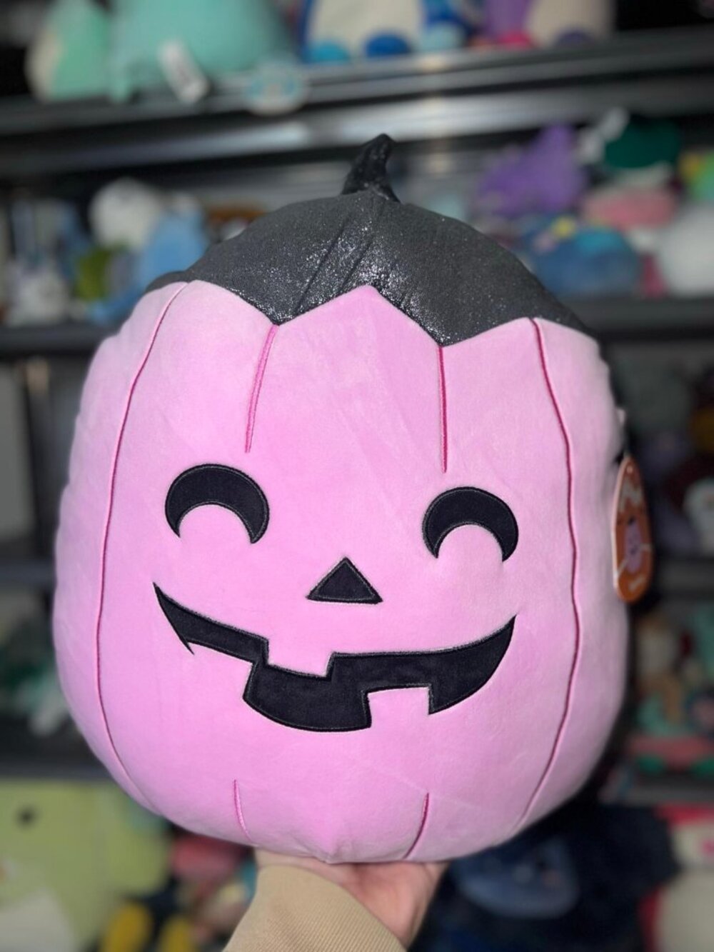 Squishmallow Sparkle the pink pumpkin cat nwt 14” Halloween 2026 NWT